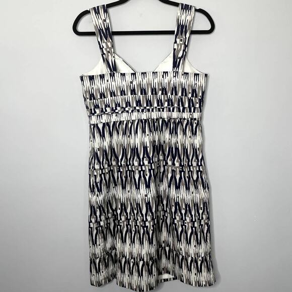 Ann Taylor Sleeveless Surplice V-Neck Empire Waist Mini Dress Multi Women's Sz 8 - Picture 3 of 12